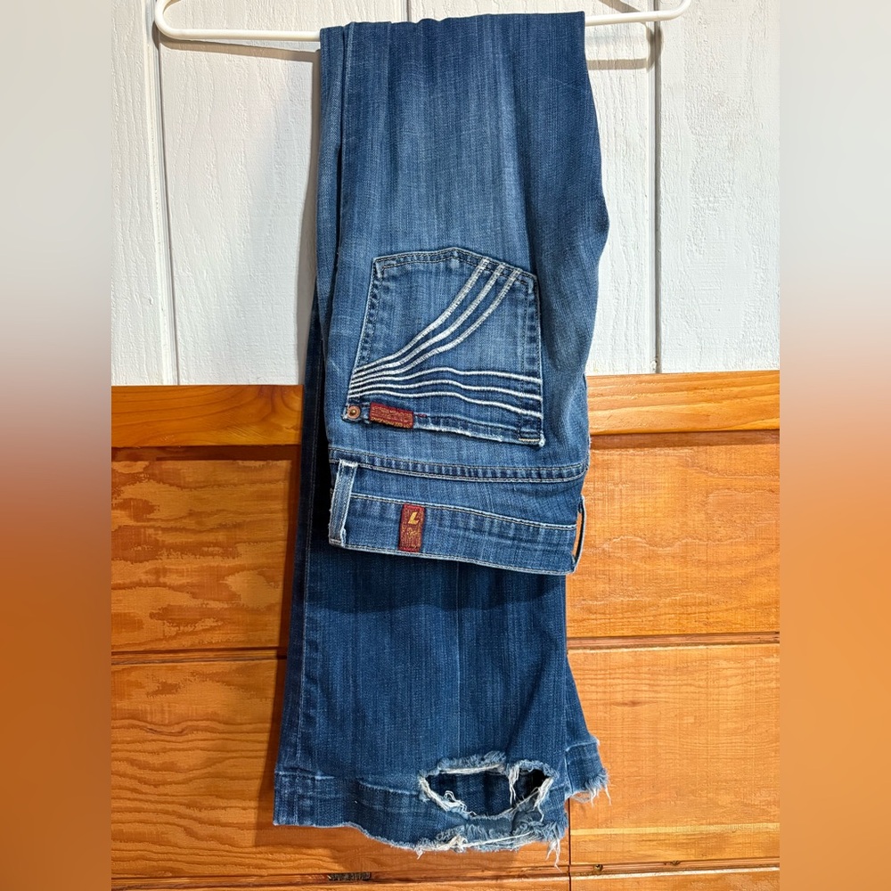 7 For All Mankind Dark Blue Jeans